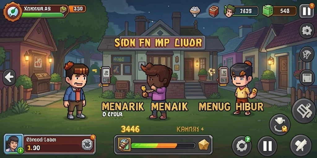 Tampilan gameplay <strong>3446</strong> yang menampilkan elemen Idle yang menarik.