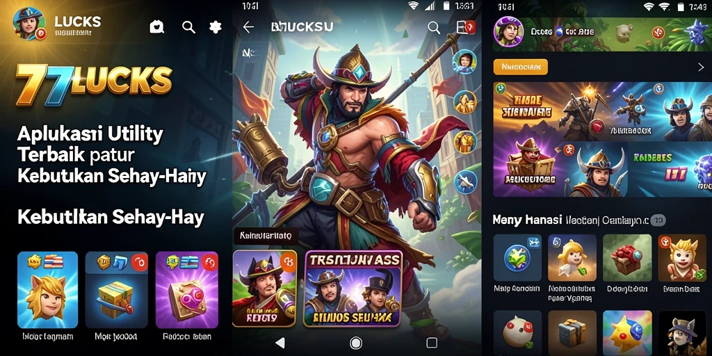 Tampilan antarmuka 77LUCKS yang user-friendly dan memudahkan pengelolaan tugas.