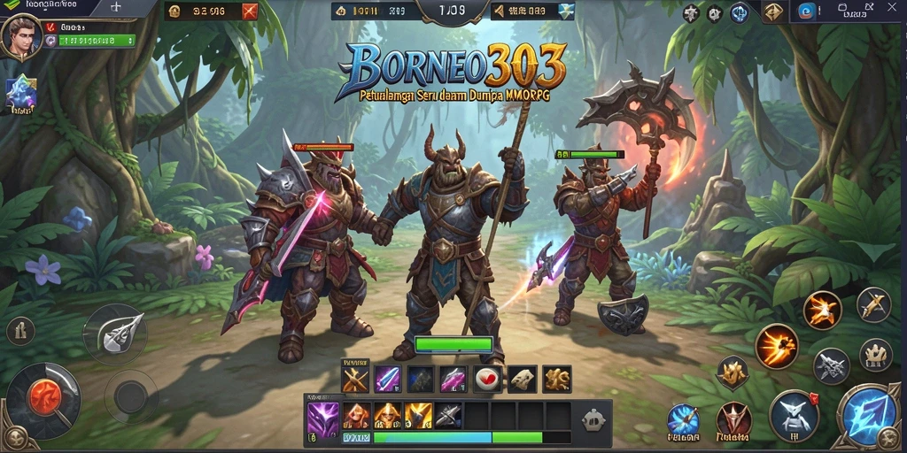 Gameplay seru dan mendalam di dunia MMORPG Borneo303.