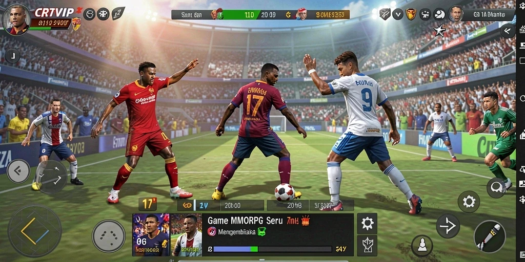 Screenshot utama CR7VIP menunjukkan aksi seru di dunia MMORPG.