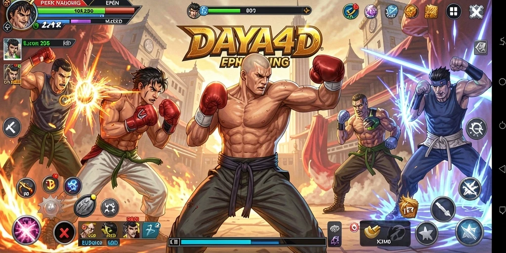 Tampilan menarik dari pertarungan karakter di DAYA4D.