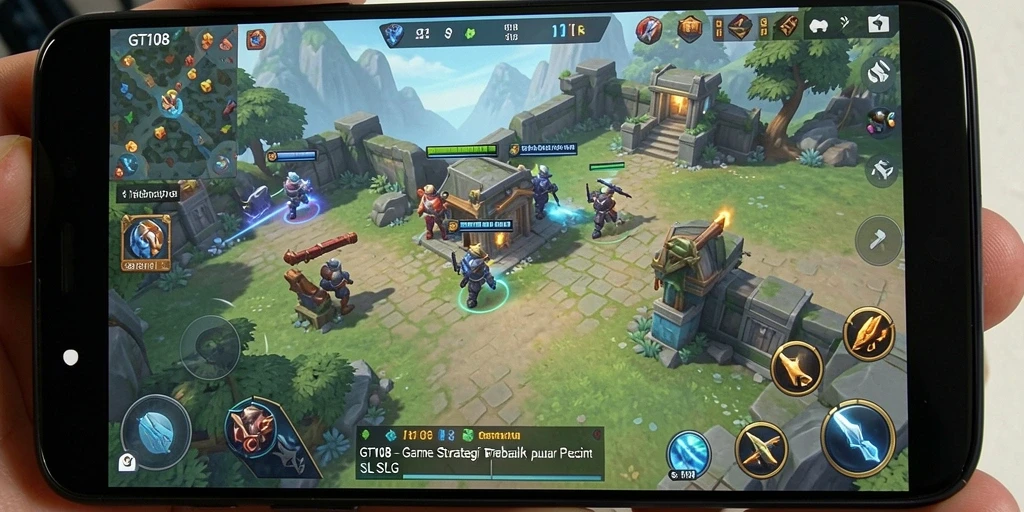 Tampilan seru gameplay GT108 yang menampilkan strategi pertempuran.