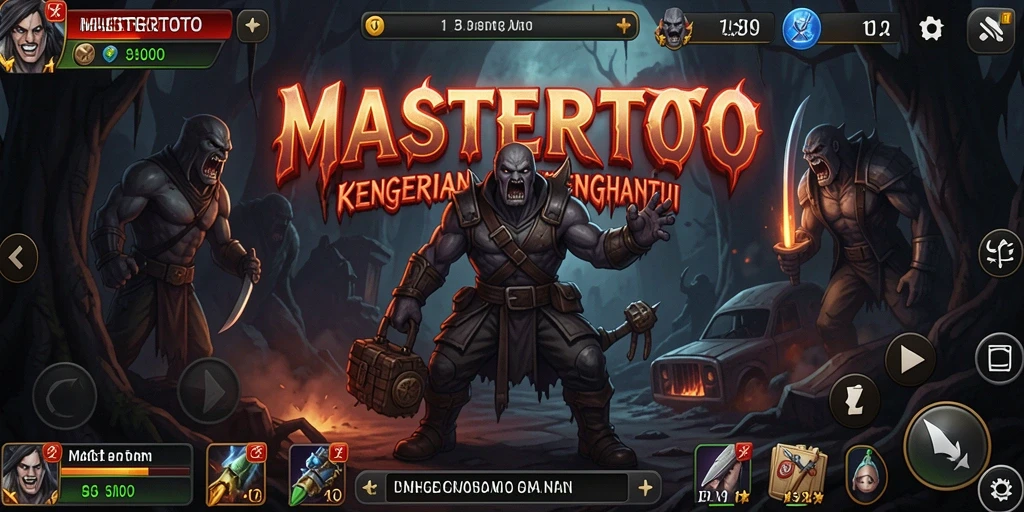 Screenshot menampilkan momen menyeramkan dalam gameplay MASTERTOTO.