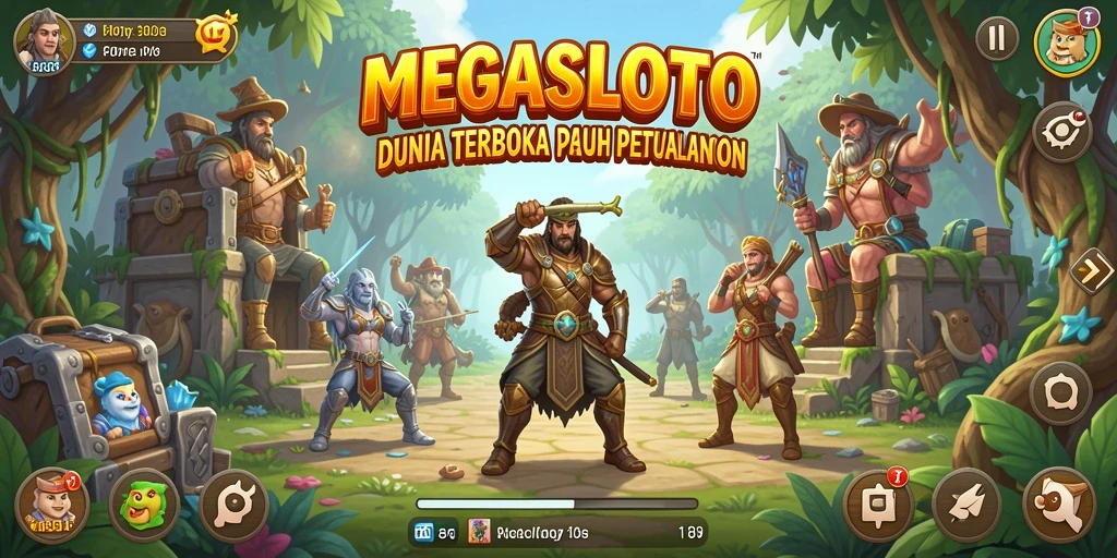 Tangkapan layar menampilkan gameplay Open World yang mendebarkan di MEGASLOTO.