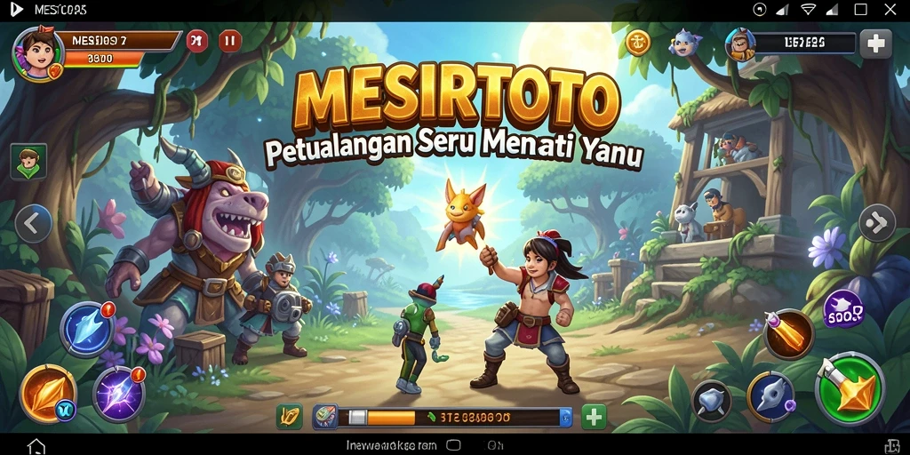 Tampilan gameplay <strong>MESIRTOTO</strong> yang penuh dengan petualangan seru dan tantangan menanti.