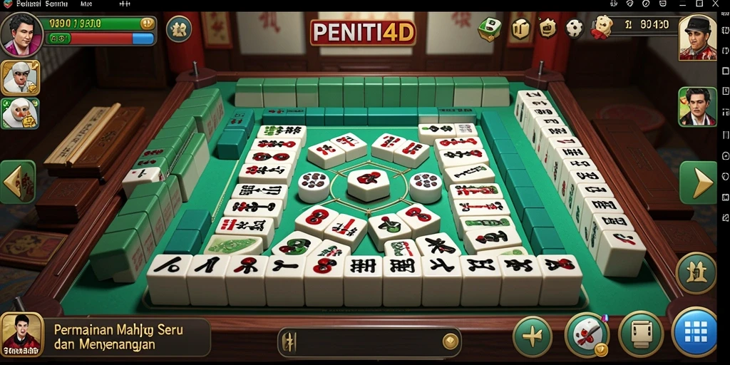 Screenshot gameplay PENITI4D yang menunjukkan keseruan bermain Mahjong.
