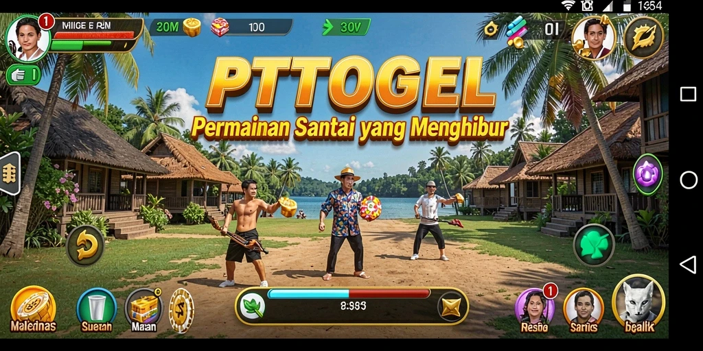 Tampilan gameplay PTTOGEL yang menyenangkan dan penuh warna.