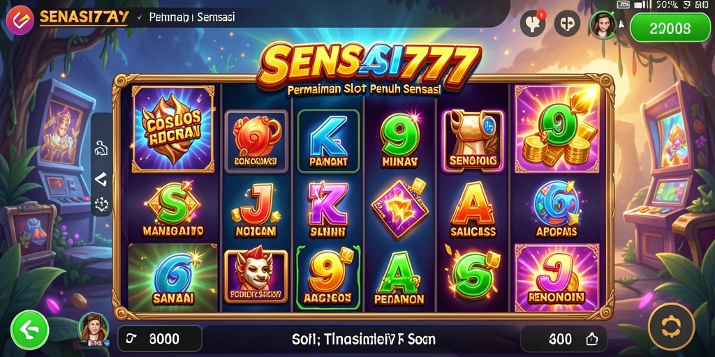 Tampilan gameplay menarik dalam slot SENSASI777.