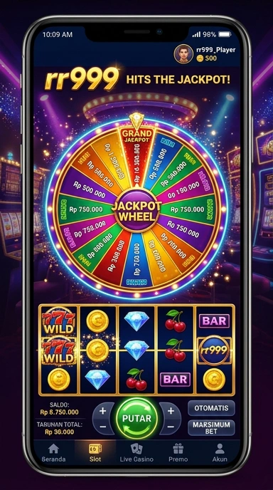 Tampilan utama aplikasi rr999 yang ramah pengguna.